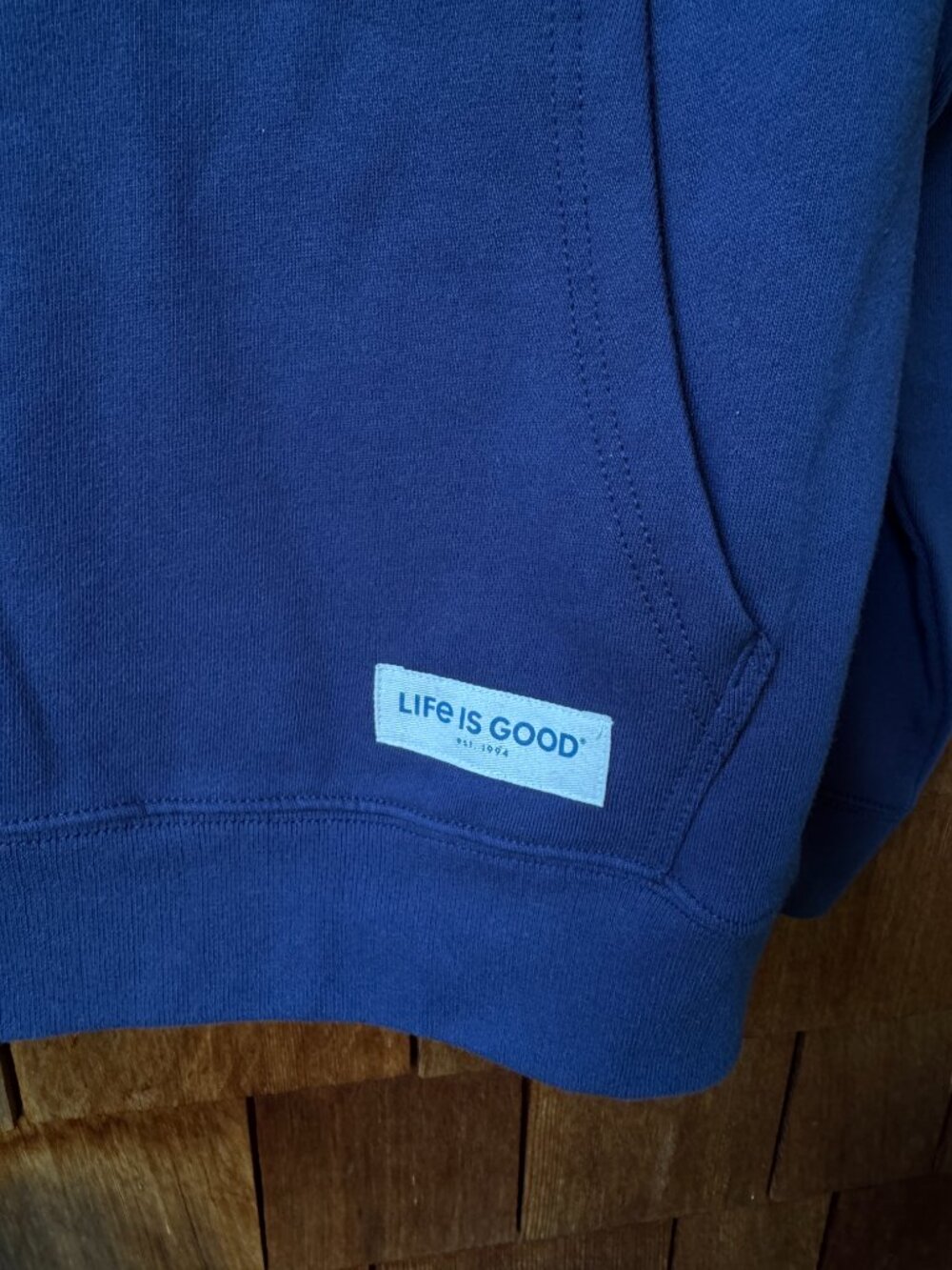 Life Is Good Spring Wildflower Stripe Simply True Fleece Hoodie Women's X-Large - Picture 5 of 10